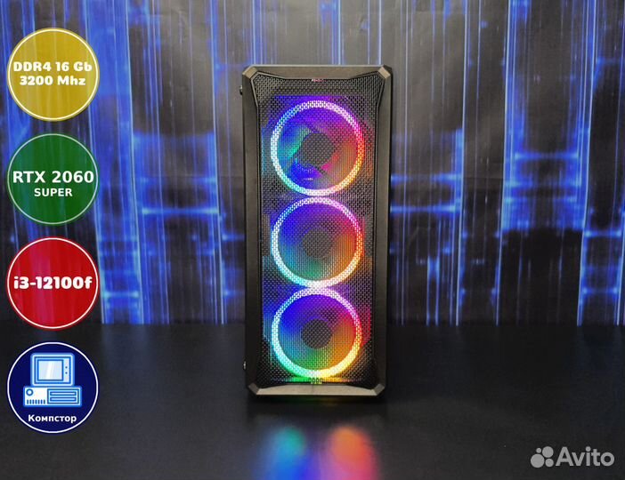 Сборки игровых пк i3-RTX2060SUP-16DDR4-ENU8213-H610