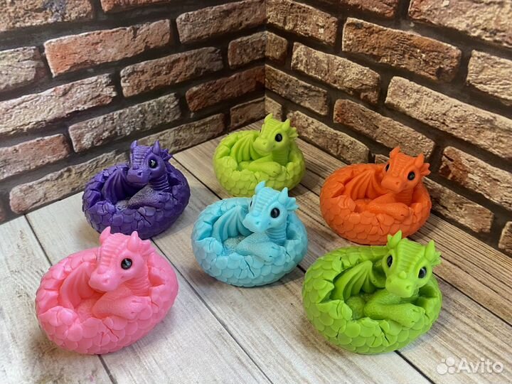 Мыло ручной работы дракончик и мандарины
