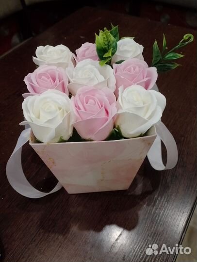 Букеты из мыльных роз в наличии