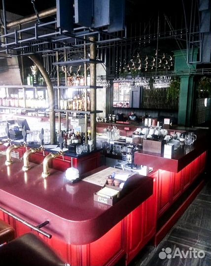 Ресепшн для кафе из искусственного камня