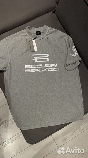 Футболка Balenciaga Al Generated Grey