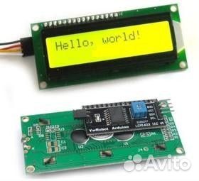 1602 LCD yellow, жки-дисплей для Arduino проектов