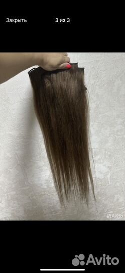 Волосы на заколках