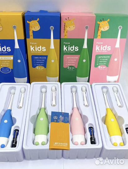 Детская электрическая зубная щетка