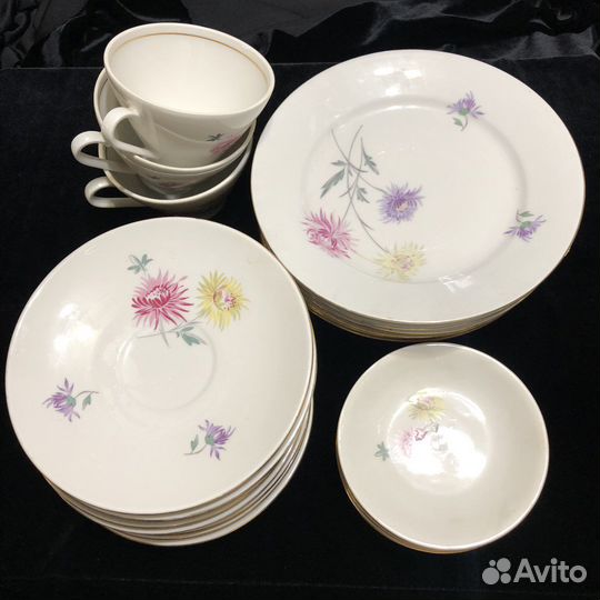 Сервиз астры хризантемы ГДР