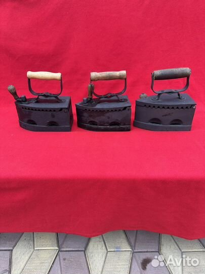 Утюг чугунный старинный