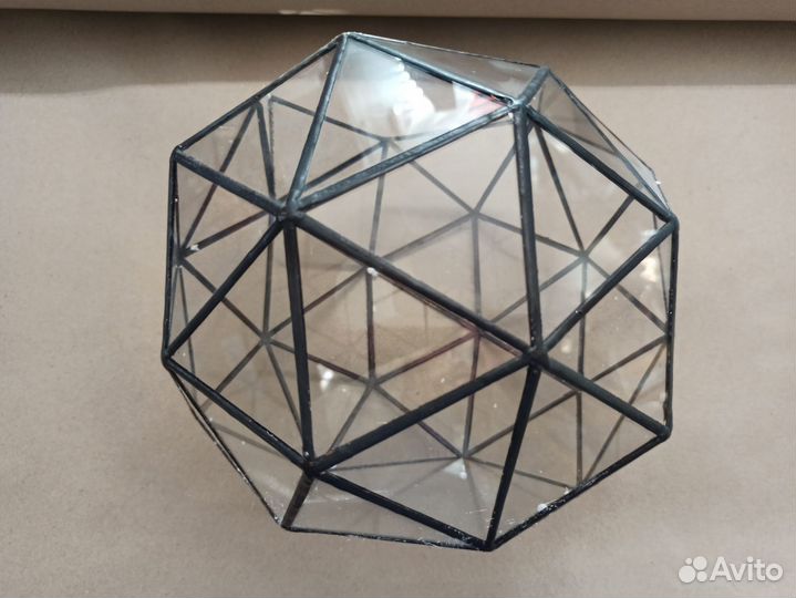 Флорариум в виде полигонального шара