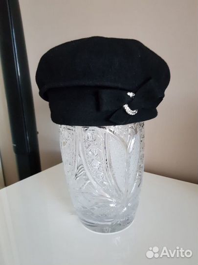 Берет женский, шерсть 100