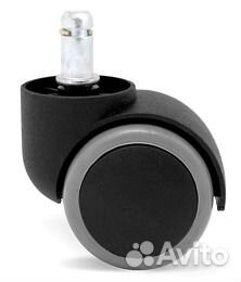 Колесо прорезиненное (полиуретан) для кресла ролик