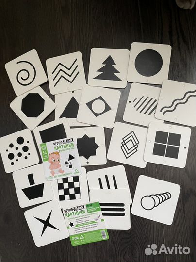 Черно-белые картинки для малыша