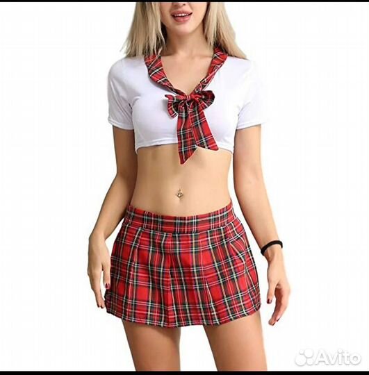 Эротический ролевой костюм школьницы