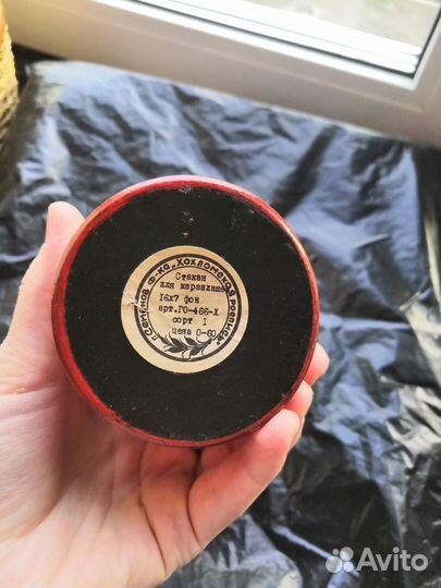 Деревянная вазочка хохлома