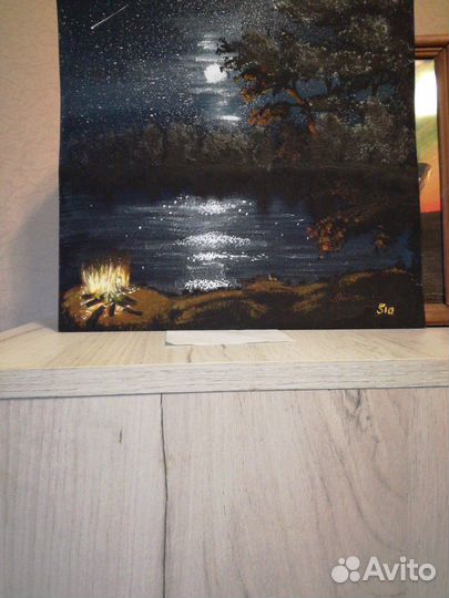 Картина Лунная ночь Волшебства