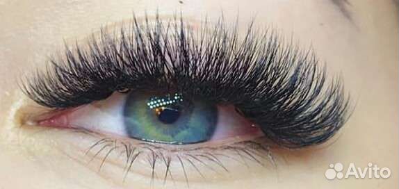 Наращивание ресниц и оформление бровей # 4779