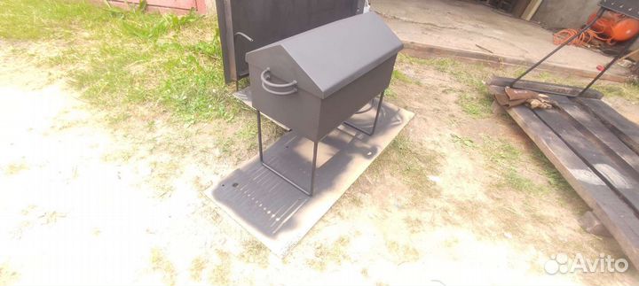 Мангал+ коптильня