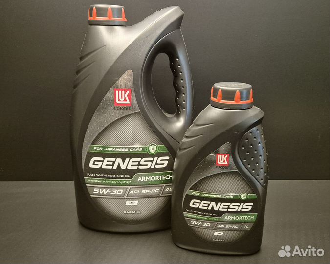 Lukoil Genesis Armortech JP 5W-30, 4л + замена