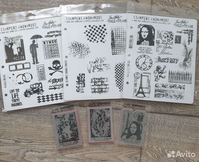 Набор резиновых штампов Tim Holtz