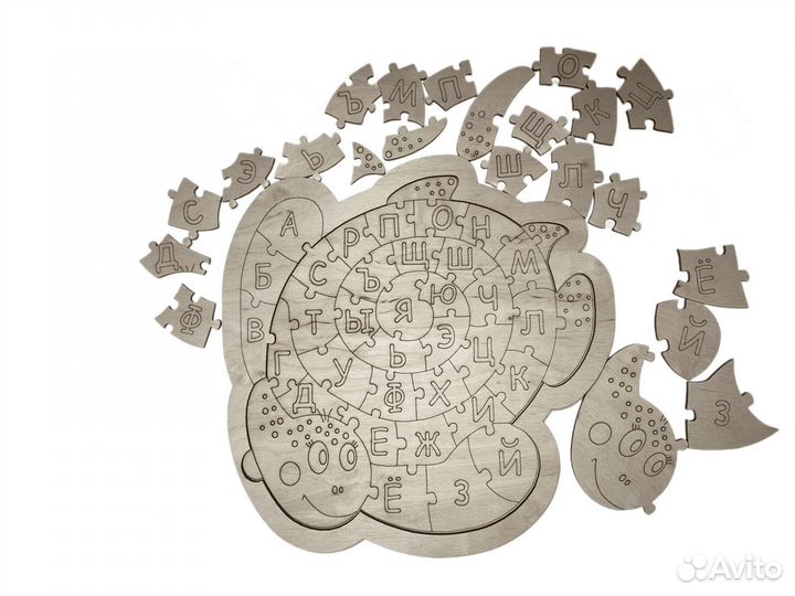 Деревянный пазл -вкладыш 