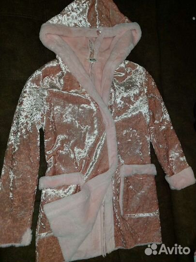 Халат велюровый женский