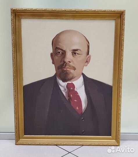 Портрет Ленин 1950 - 1960 гг СССР холст масло