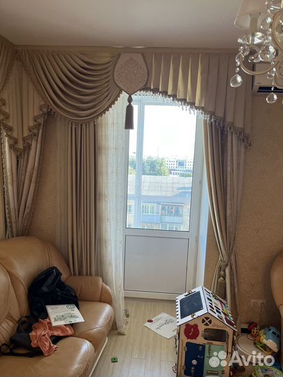 Комплект штор с ламбрекеном