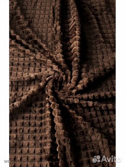 Плед коричневый