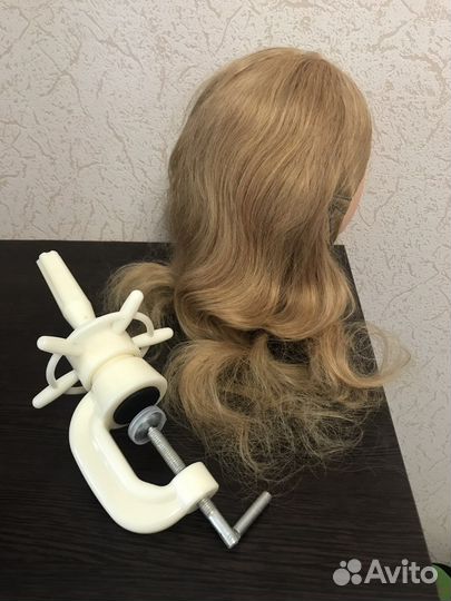 Голова манекен натуральные волосы