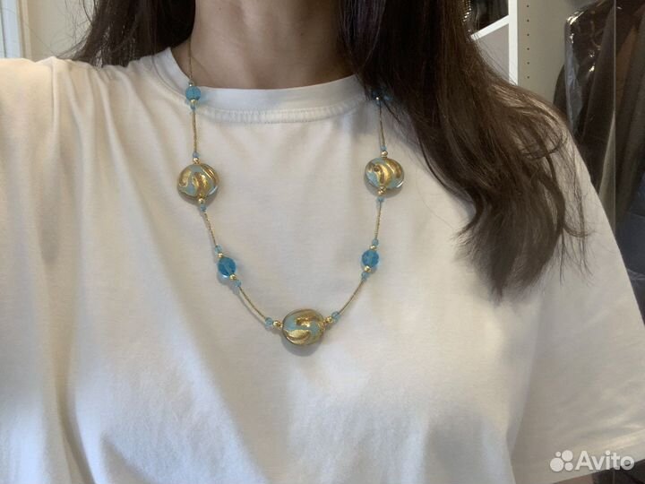 Колье муранское стекло