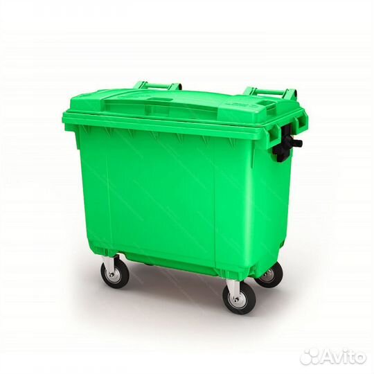 Бак мусорный пластиковый 660л-5395