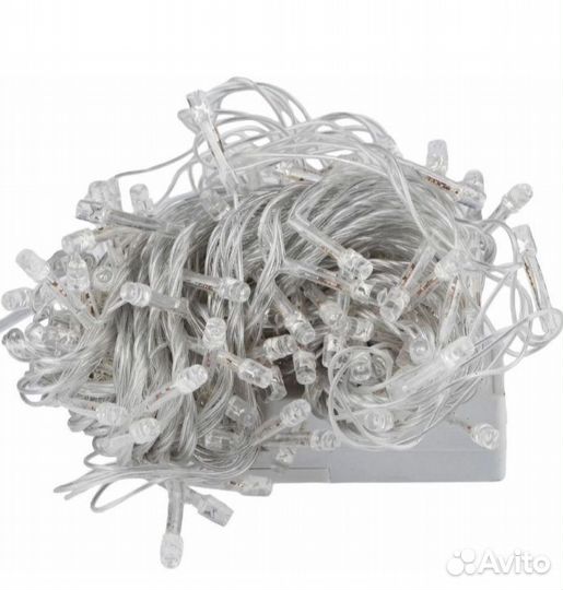 Гирлянда светодиодная белая 220в