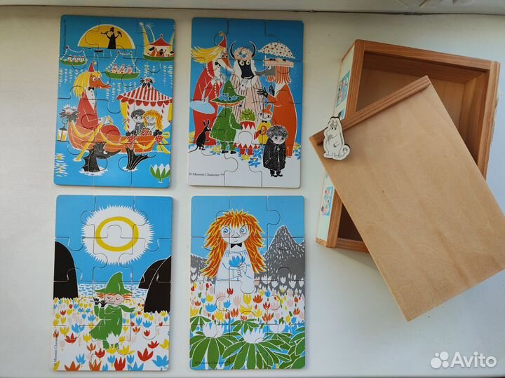 Цена за всё. Пазлы Муми тролли (два набора)значок