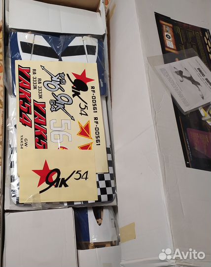 Cамолет, 1,8 новый комплект Як 54 под дв.30cc двс