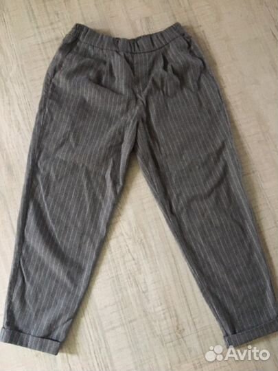 Штаны в вертикальную полоску