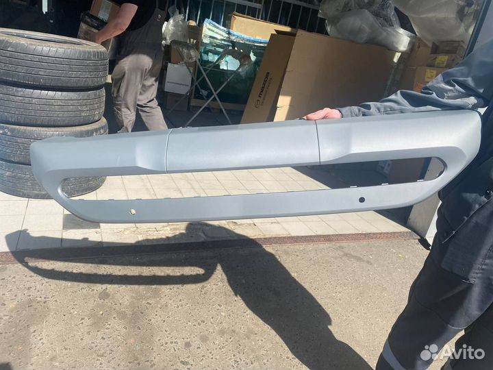 Спойлер заднего бампера (серебро) Hyundai Kona