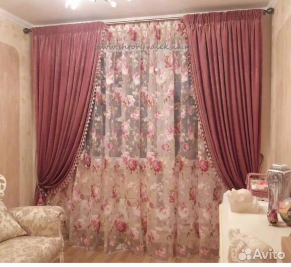 Пошив тюля штор на окно