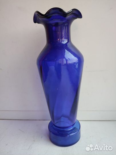 Ваза синее стекло, СССР
