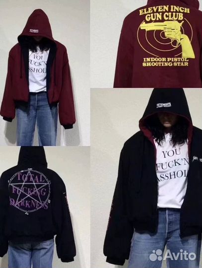 Бомбер vetements GUN club layers R NEW quality