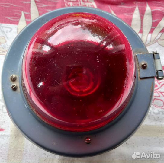 Светильник промышленный красный СССР