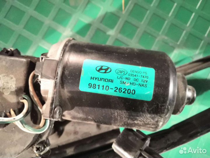 Трапеция дворников с моторчиком Хендай Сантафе