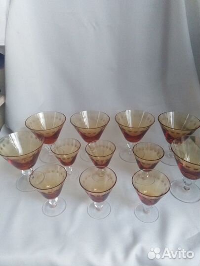 Редкие фужеры и рюмки гхк 