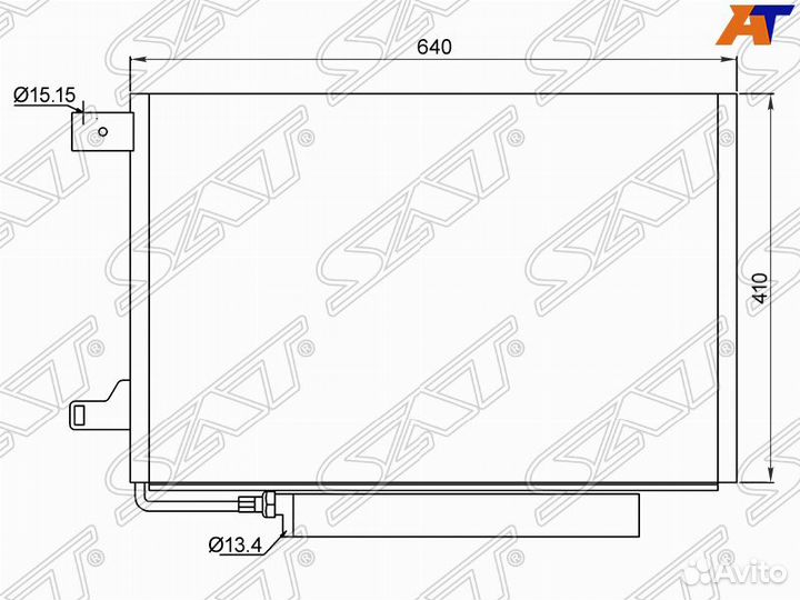 Радиатор кондиционера Mercedes A-class W169 04-12