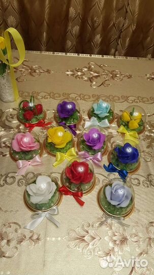 Букет из мыльных цветов