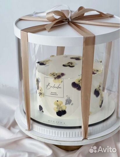 Тубус (коробка) для торта круглая