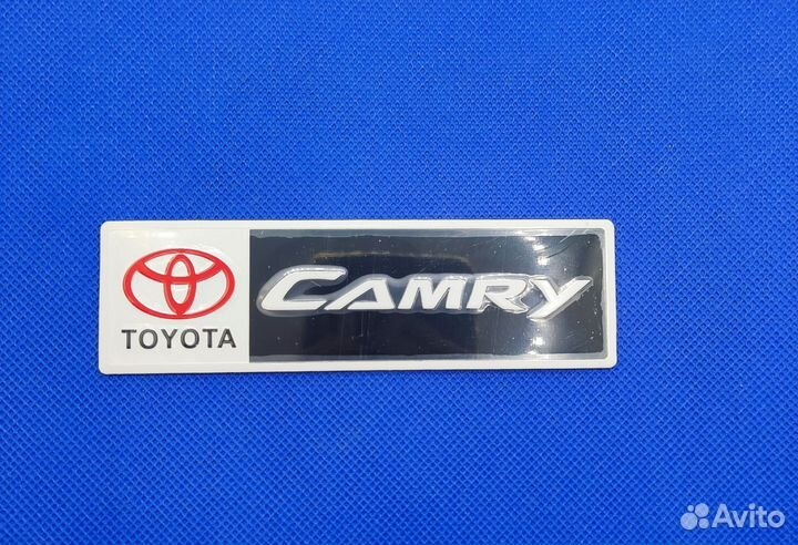 Шильдик Наклейка 3D Эмблема Camry 120 * 35 мм