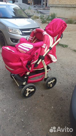 Коляска для девочек 2 в 1