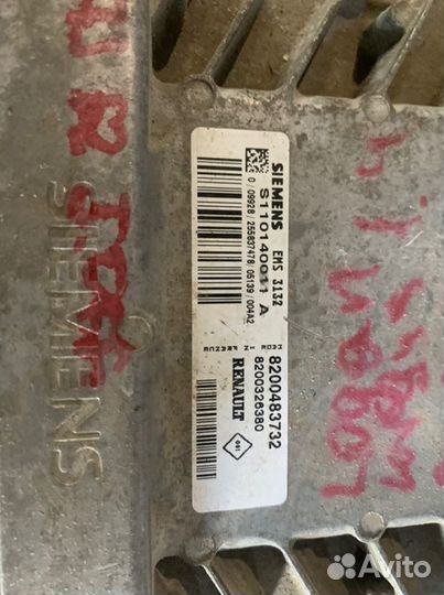 Эбу двигателя Renault Logan 1 1.4 2008