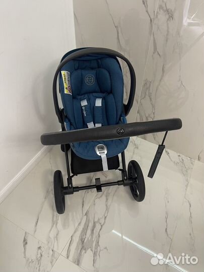 Cybex priam 4 Mountain Blue 3в1 комплект