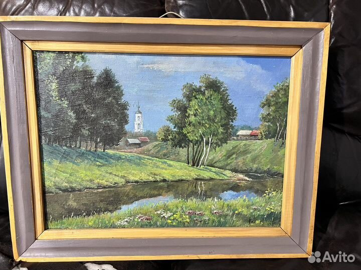 Картина на холсте старая