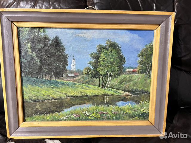 Картина на холсте старая