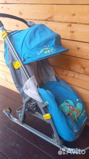 Детские санки коляска